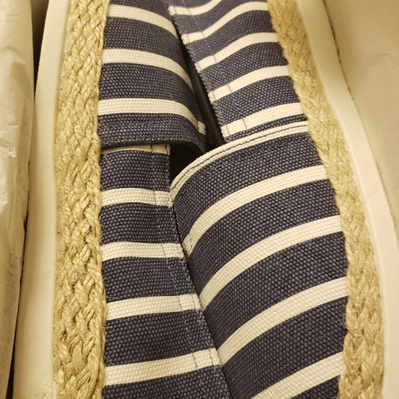 NWB - Esprit Women's Ellery Espadrille Flats - Blue Stripe - Size 9M - Picture 4 of 7